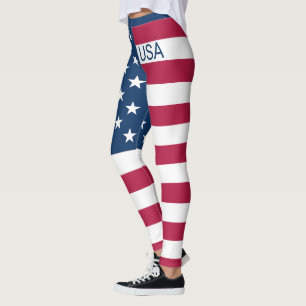 Flag United Staaten Stars & Stripes Custom USA Leggings