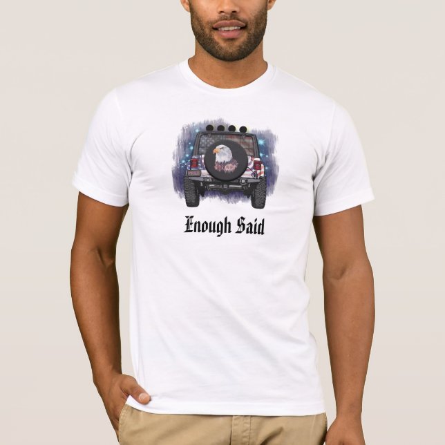 *~* Flag USA Amerikanisch Off Roading - Red White  T-Shirt (Vorderseite)