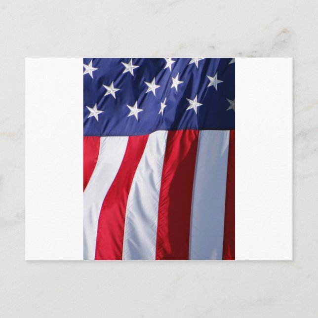 Flag USA Postkarte (Vorderseite)
