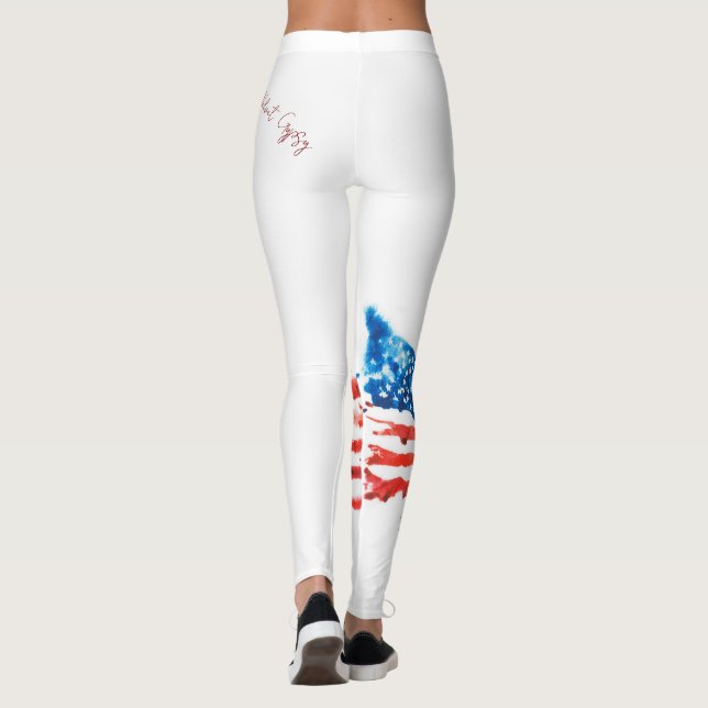 Flag, Velvet-Sinti und Roma Leggings (Rückseite)