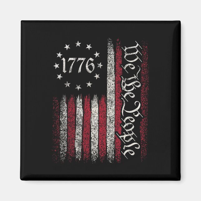 Flag Verfassungsvertrag Unabhängigkeitstag Amerika Magnet (Vorne)