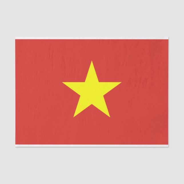 Flag Vietnam - Tissue Paper Seidenpapier (Vorderseite)