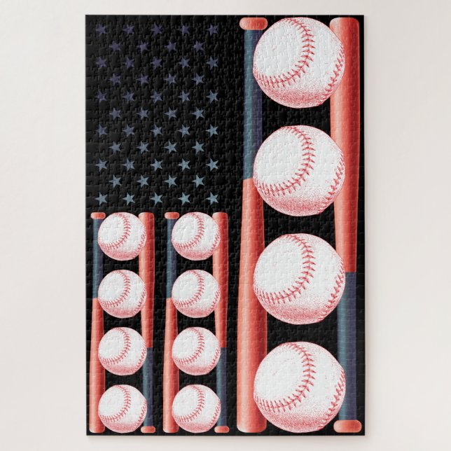 Flag Vintag Baseball (Vertikal)