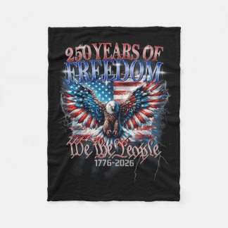 Flag Vintage 250 Jahre Amerikanisch 1776 2026 250. Fleecedecke