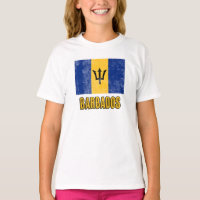 Flag von Barbados "Grunge" aussehen.