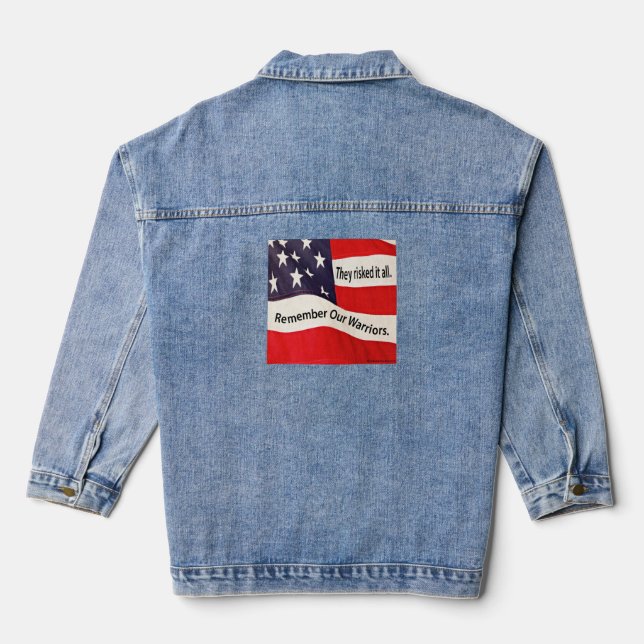 Flag Warriors Denimjacke Jeansjacke (Rückseite)