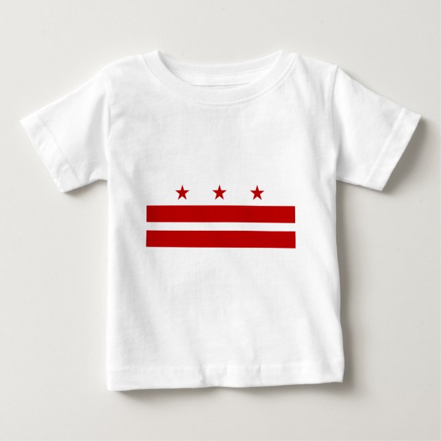 Flag Washington DC Baby T-shirt (Vorderseite)