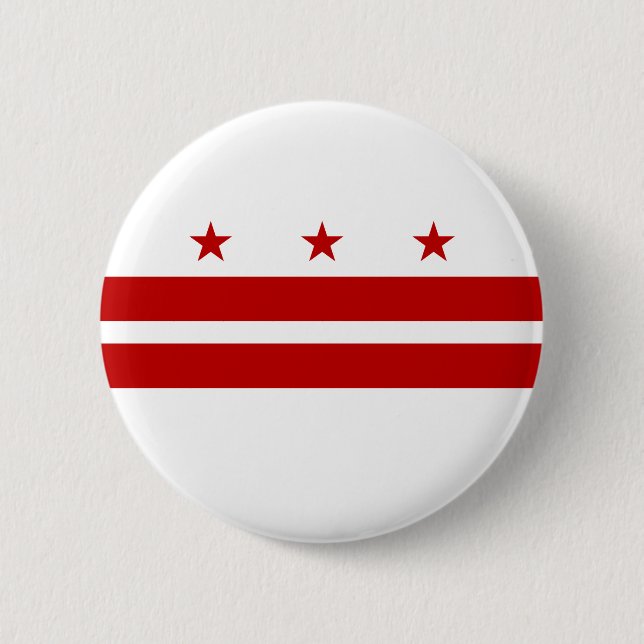 Flag Washington DC Button (Vorderseite)
