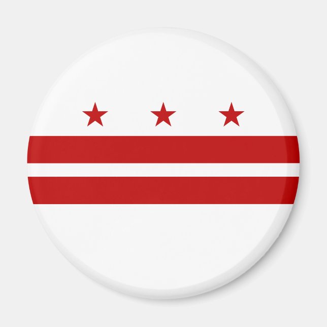 Flag Washington DC Magnet (Vorne)