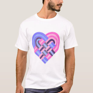 Flag "Woven Heart Omnisexual Pride" Lila T-Shirt