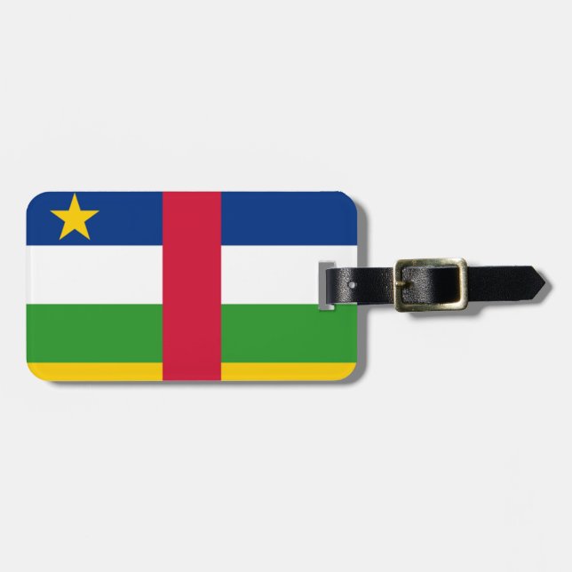 Flag Zentralafrikanische Republik Easy ID Personal Gepäckanhänger (Vorderseite horizontal)