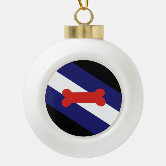 Flag zum Spielen Keramik Kugel-Ornament (Vorderseite)