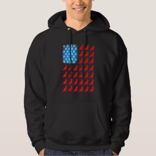 Flag zum Tag der Unabhängigkeit Hoodie