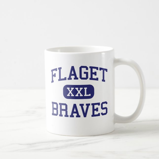 Flaget - Braves - hoch - Louisville Kentucky Kaffeetasse (Rechts)