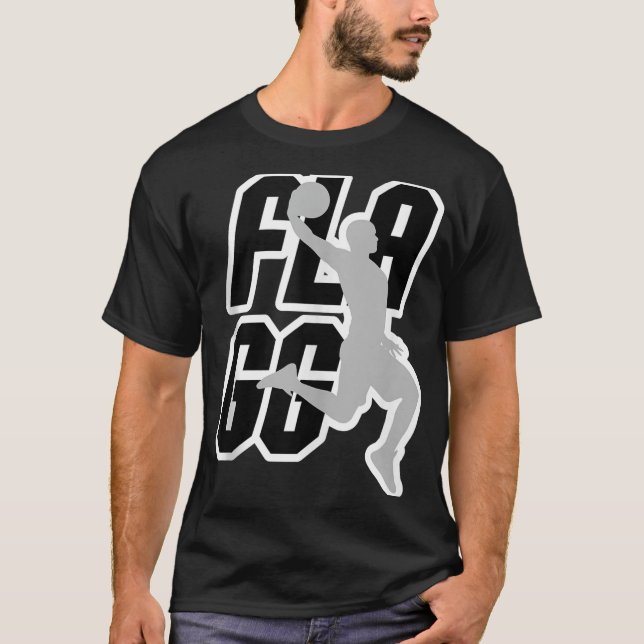 Flagg-Basketball Inspiriere Lüftersport-Tank T-Shirt (Vorderseite)