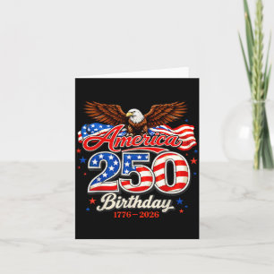 Flagge 250 Jahre USA 250. Geburtstag für Männer Fr Karte