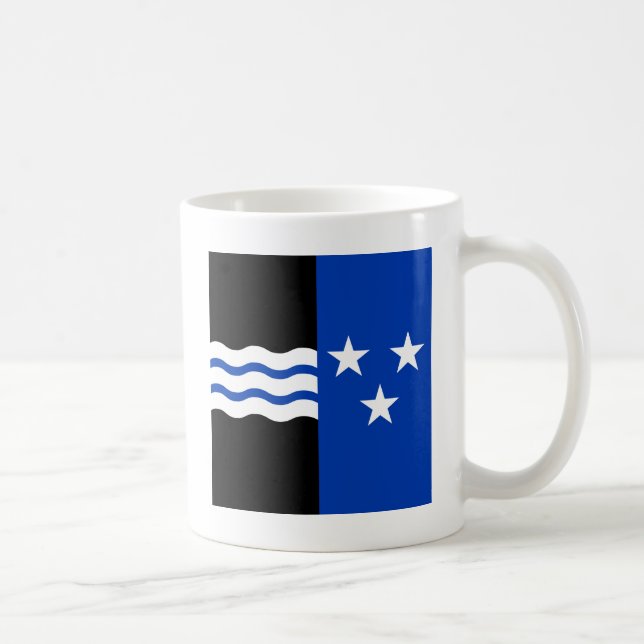 Flagge Aargaus, die Schweiz Kaffeetasse (Rechts)