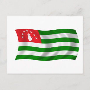 Flagge Abchasiens Postkarte