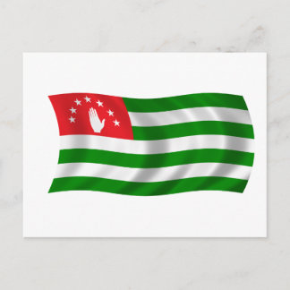 Flagge Abchasiens Postkarte