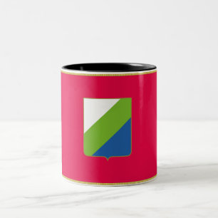 Flagge Abruzzen (Italien) Zweifarbige Tasse
