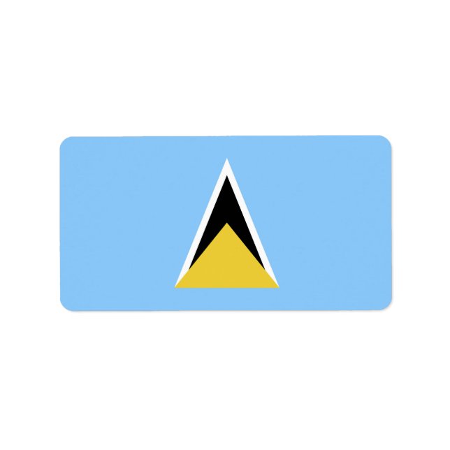 Flagge Adressaufkleber (Vorne)