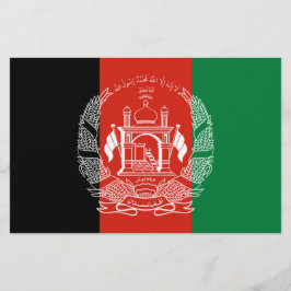 Flagge Afghanistans Briefpapier