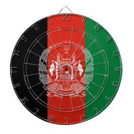 Flagge Afghanistans Dartscheibe