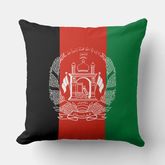Flagge Afghanistans Kissen (Vorderseite)