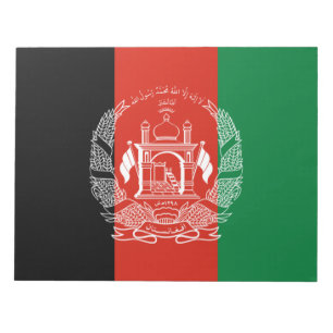 Flagge Afghanistans Notizblock