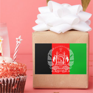 Flagge Afghanistans Rechteckiger Aufkleber