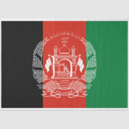 Flagge Afghanistans Seidenpapier