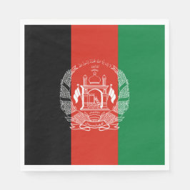 Flagge Afghanistans Serviette