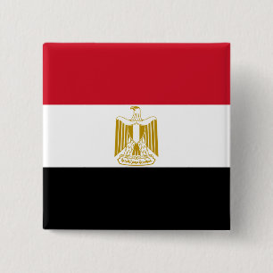 Flagge Ägyptens (Ägyptisch) Button