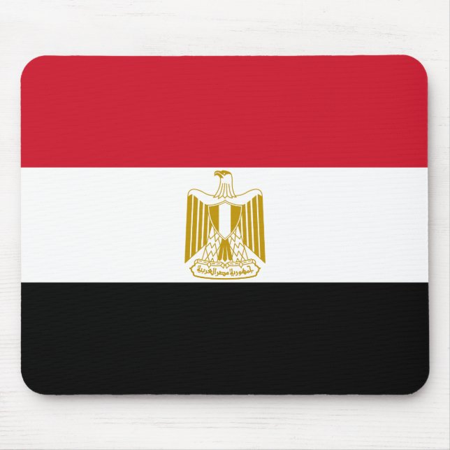 Flagge Ägyptens (Ägyptisch) Mousepad (Vorne)