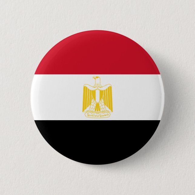 Flagge Ägyptens Button (Vorderseite)