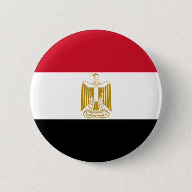 Flagge Ägyptens Button (Vorderseite)