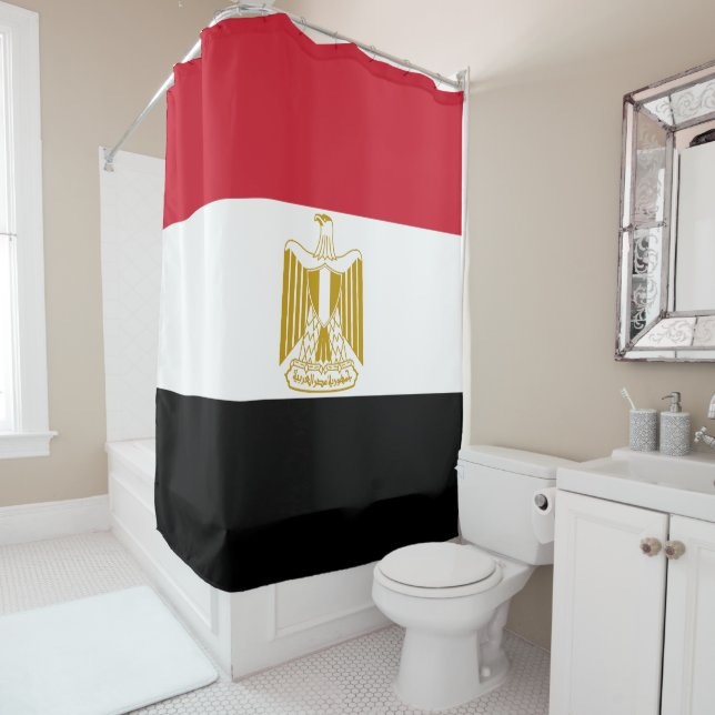 Flagge Ägyptens Duschvorhang (Beispiel)
