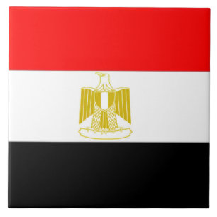 Flagge Ägyptens Fliese