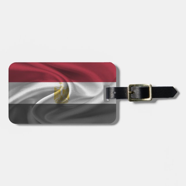 Flagge Ägyptens Gepäckanhänger (Vorderseite horizontal)