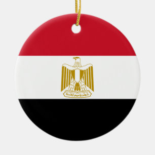 Flagge Ägyptens Keramik Ornament