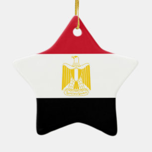 Flagge Ägyptens Keramik Ornament
