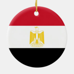 Flagge Ägyptens Keramikornament