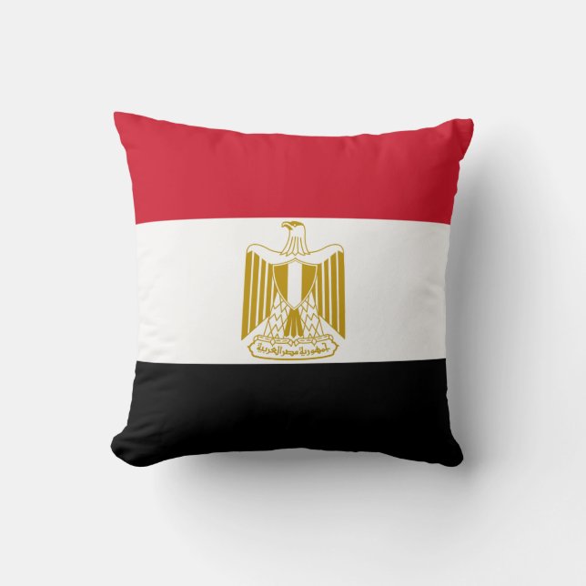 Flagge Ägyptens Kissen (Vorderseite)
