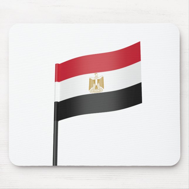 Flagge Ägyptens Mousepad (Vorne)