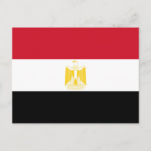 Flagge Ägyptens Postkarte