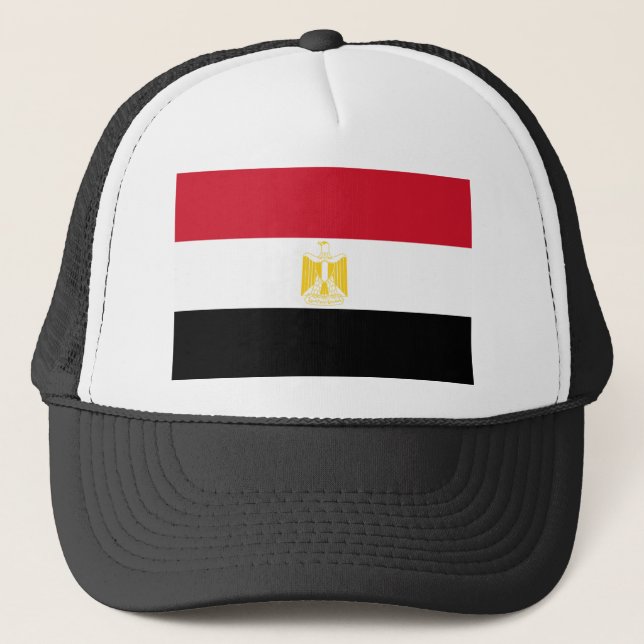 Flagge Ägyptens Truckerkappe (Vorderseite)