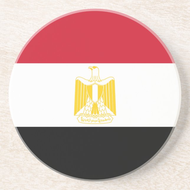 Flagge Ägyptens Untersetzer (Vorne)
