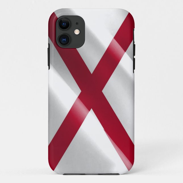 Flagge Alabamas - Case-Mate iPhone Hülle (Rückseite)
