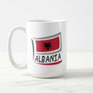 Flagge Albanien Kaffeetasse