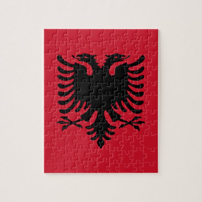 Flagge Albaniens (Vertikal)
